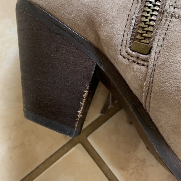 Sam Edelman Gray Suede Booties Size 7 - Picture 7 of 12